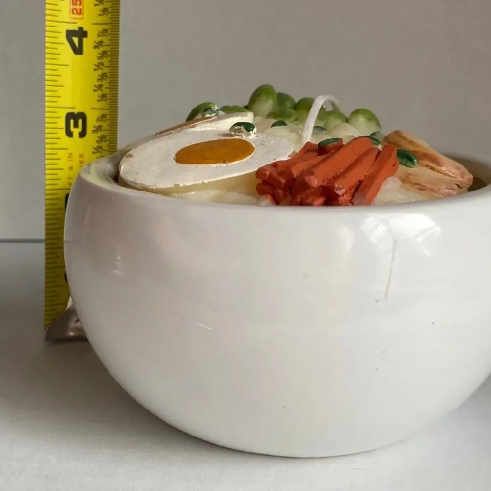 Ramen Noodles Candle Asian Egg Edamame Cute Decor mushrooms